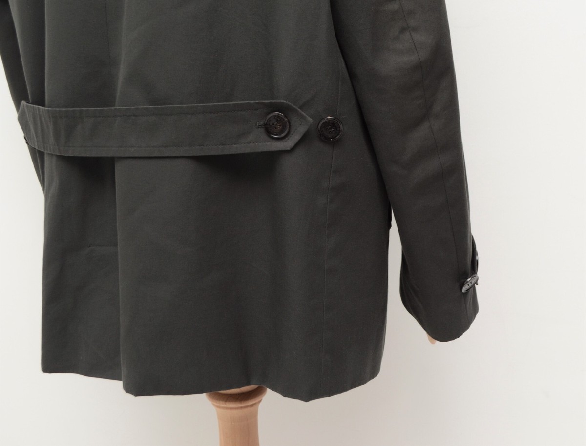 Mens Burberry Prorsum Cotton Gray Pea Coat Jacket Size 54,US44 ~XL