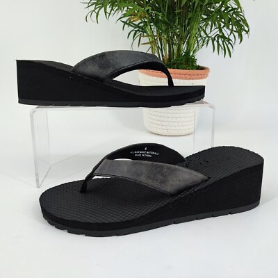 Speedo Women’s Black Synthetic Wedge Sandal Size