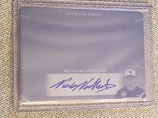 NICHOLAS NORTHCUT 2017 LEAF PERFECT GAME PRINTING PLATE AUTOGRAPH #1/1 REDS