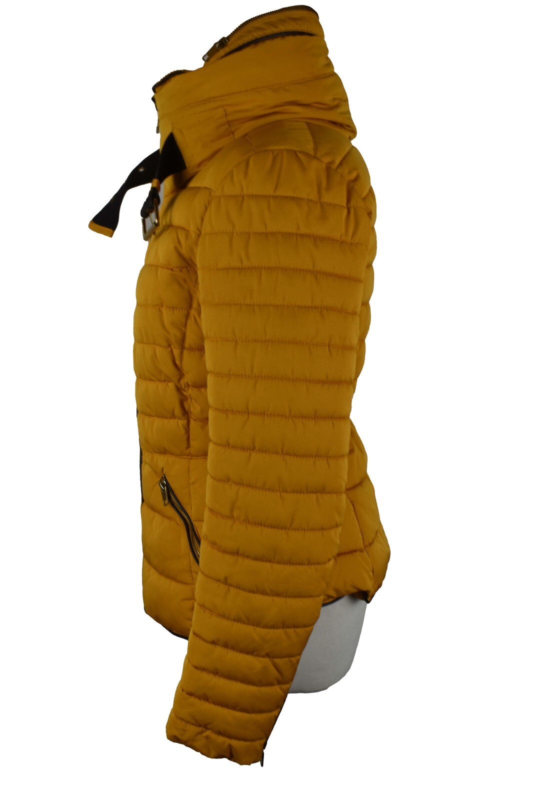 ZARA Basic Yellow Padded Jacket size S Womens Ful… - image 4