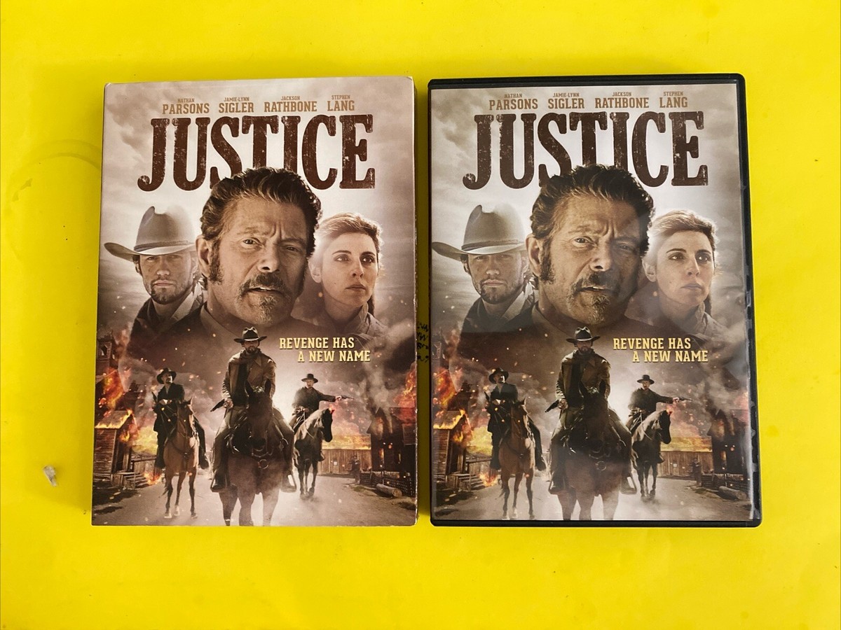 JUSTICE (DVD 2017) JACKSON RATHBONE STEPHEN LANG- LIKE NEW W