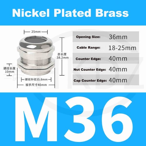Kabelverschraubung PG7-PG63 Metrisch Metal Verschraubung M10-M100 Edelstahl IP68 - Bild 38 von 118