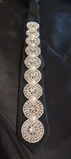 Rinhestone Black Tie Women Lux