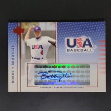 Bobby Brownlie 2005 USA National Team Alumni Signatures BB Blue Ink Auto 015/110
