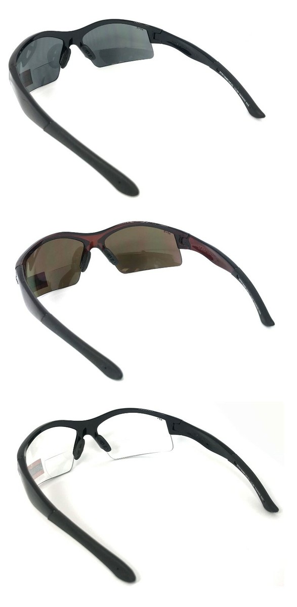 Bifocal Sunglasses Readers +1.50 With HD Lens - Rimless Blue Light Blocking For Sports & Driving