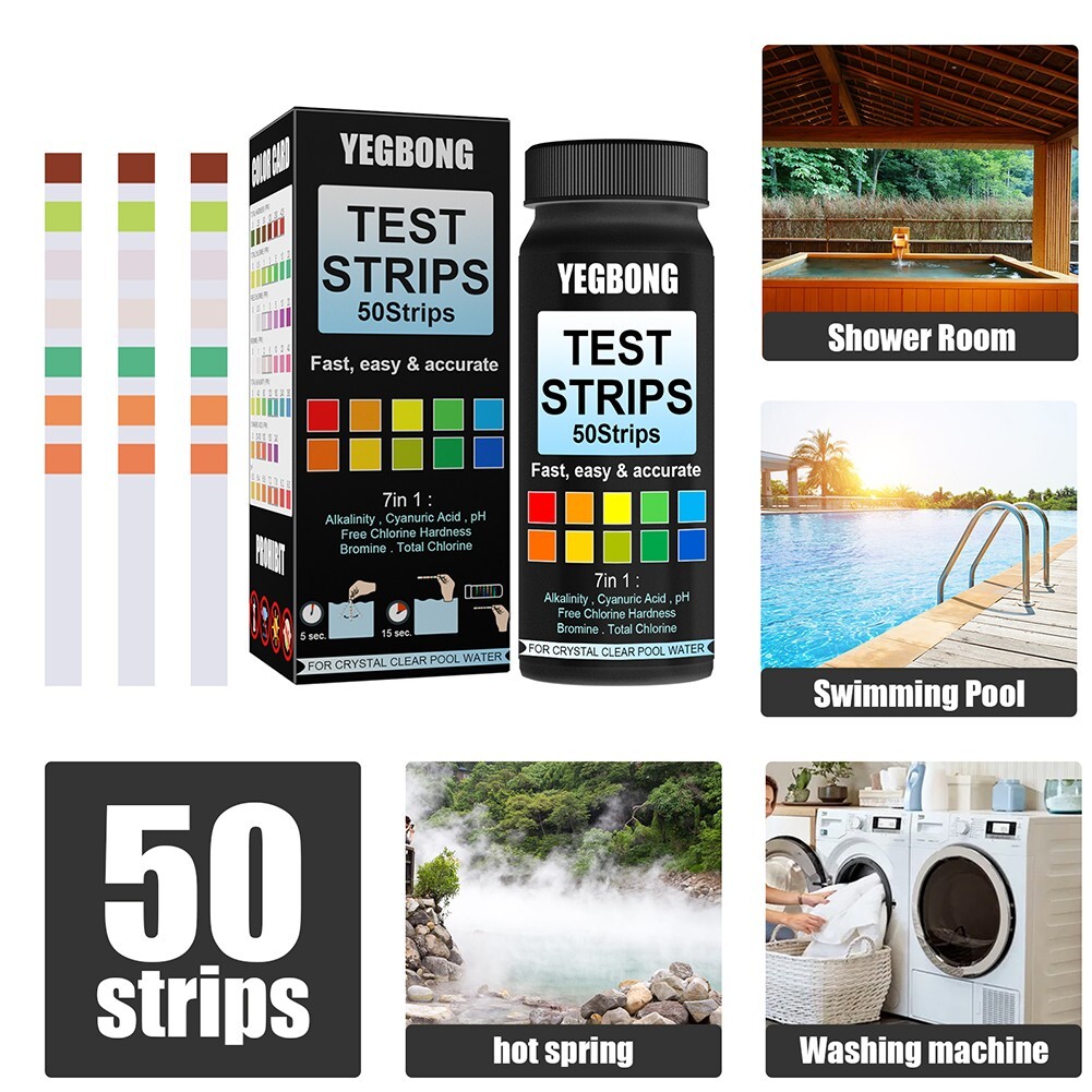 For Aquariums Test Strips Ph Hot Tub Testing Strips 7 In 1 High Quality