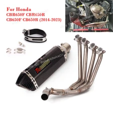 For Honda CBR650F CBR650R CB650F CB650R Header Front Pipe Exhaust Muffler Escape