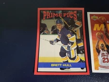 Brett Hull St Louis Blues Sports Card Review PRIME PICS Red BORDER Oddball