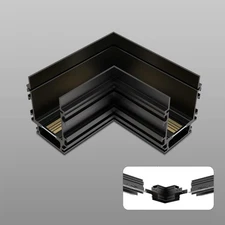 90-Degree Corner Connector for 4-Wire Magnetic Track Lighting, Aluminum Alloy...