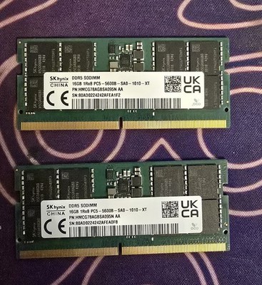 DDR5 メモリ32GB 16×2 PC5-5600B SKhynix SK Hynix DDR5 32GB (2x16GB) KIT RAM 5600MHz SODIMM Laptop Memory