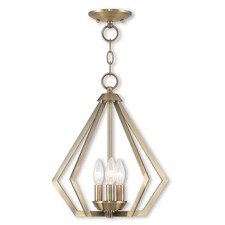 Livex Lighting 40923-01 Prism Mini Chandelier Antique Brass