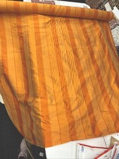 Dupioni Stripes 100 Silk Fabric 54" Wide, By Yard 501 Sold By The Yard Orange