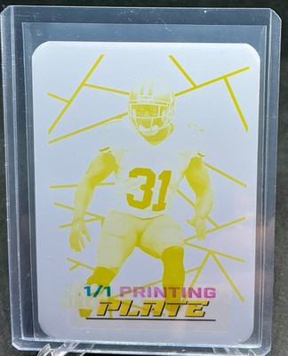 2024 Leaf Collective Multi-Sport 1990 Metal Donte Whitner Yellow Plate #1/1