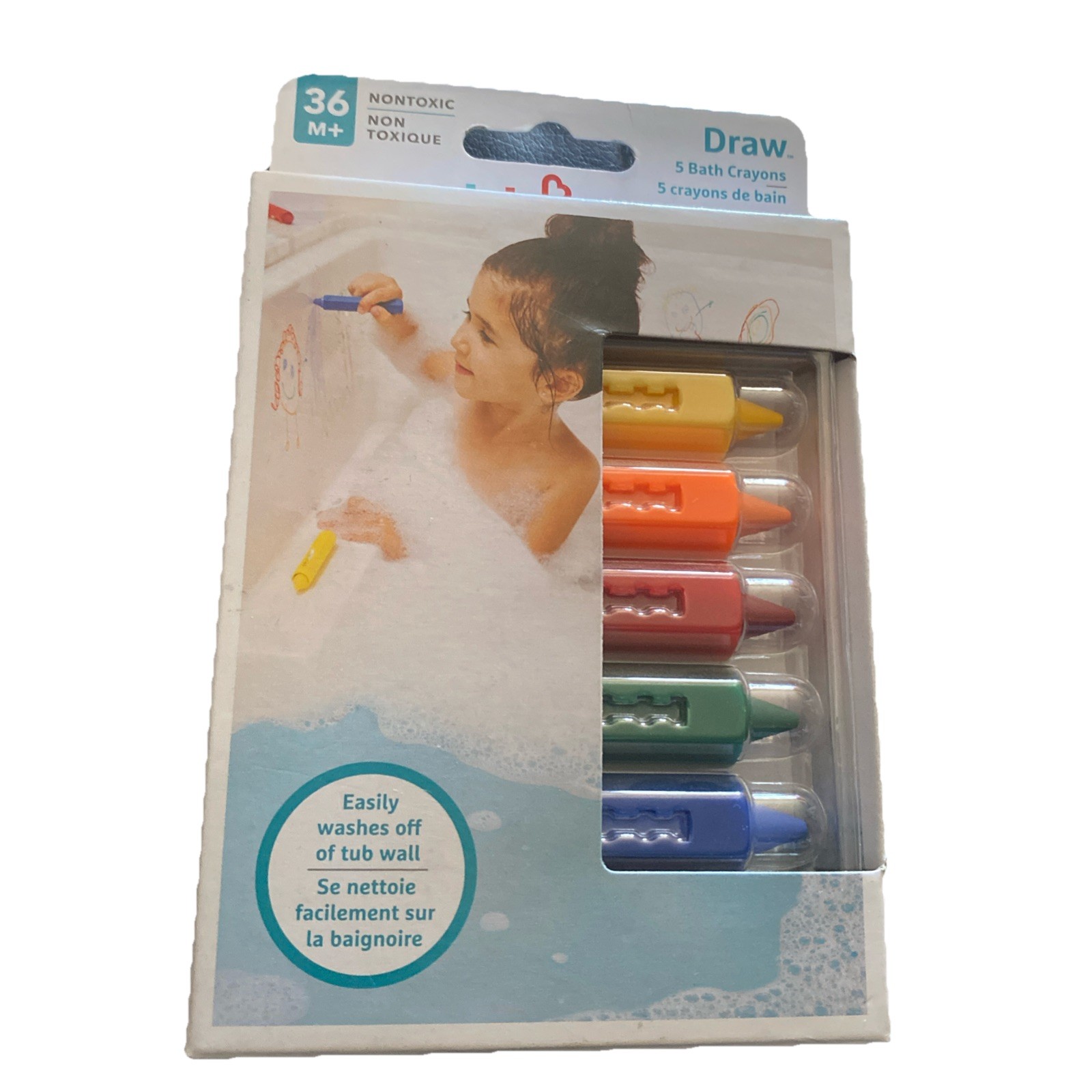 Munchkin Nontoxic 5 Piece Bath Crayons - NEW