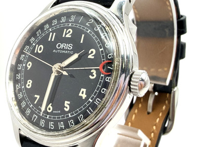 Vintage [Near MINT] ORIS Pointer Date 7458-40 Black Dial Automatic 31mm Watch