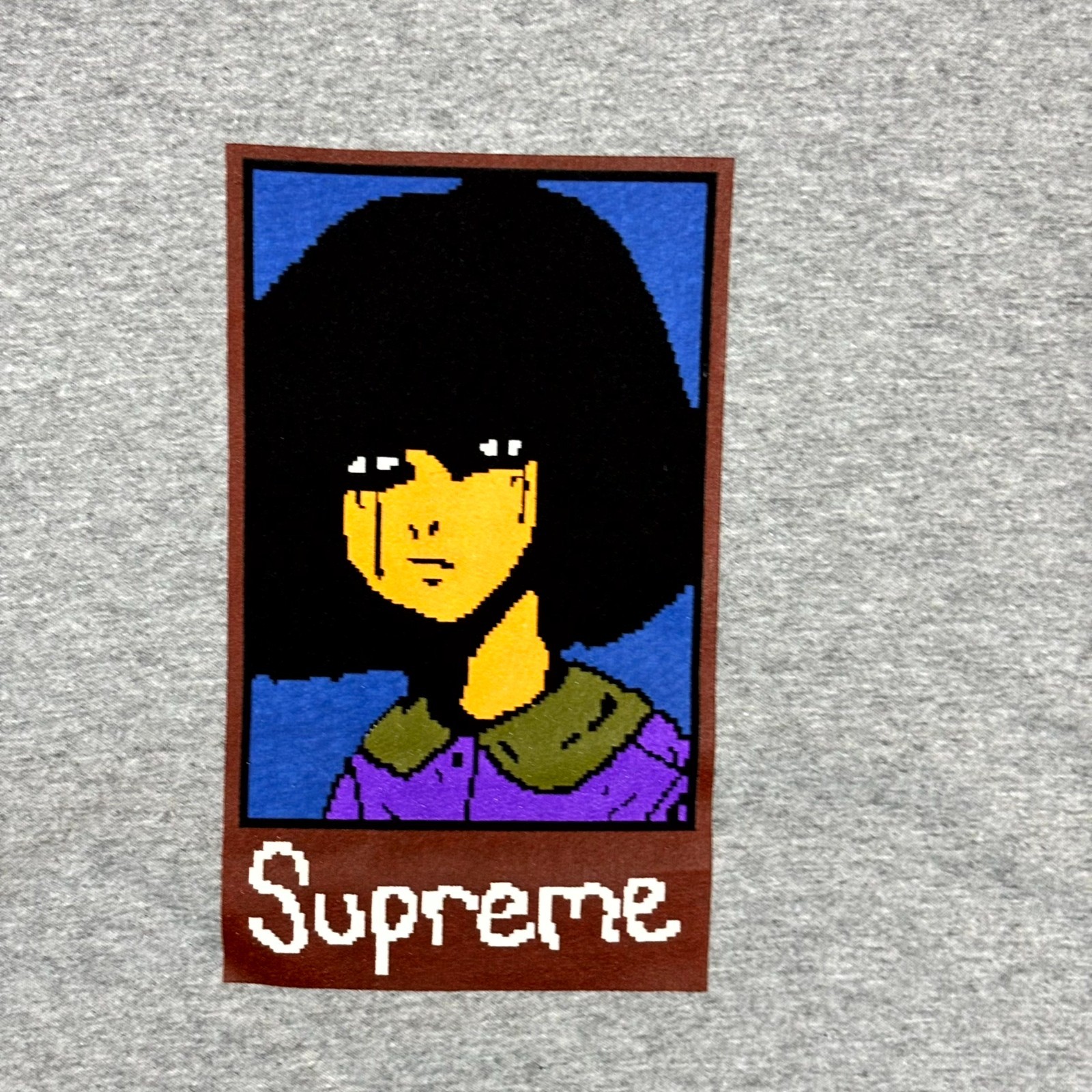 Supreme Emo Tee Large Heather Grey Graphic T-Shirt Classic Logo New Mens Top thumbnail 4