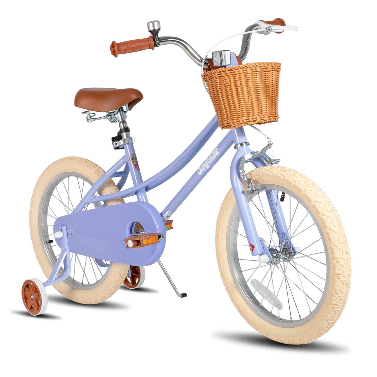 JOYSTAR Girls Bike 5-13 Yrs Old 18 20 inch with Training Wheels basket stickers