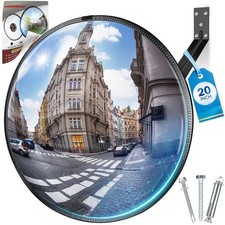 20 Hd Acrylic Convex Blind Spot Mirror For Garage Store Office Security 20 Hd Acrylic Convex Blind Spot Mirror For Garage Store Office Security