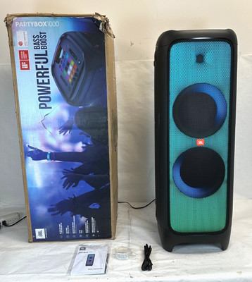Used -JBL PartyBox 1000 Portable Bluetooth Speaker-minor damage