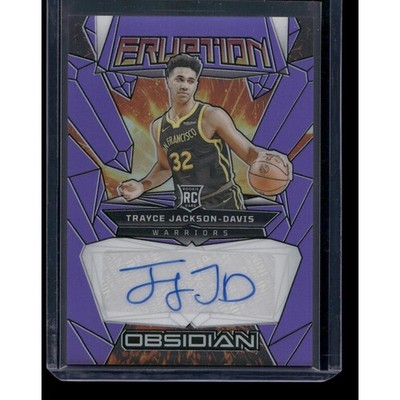 2023 Obsidian Trayce Jackson-Davis Rookie Eruption Auto Electric Etch Purple /49