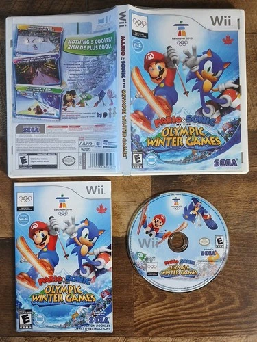 Mario & Sonic at the Olympic Winter Games (Wii, 2009) Complete CIB - Tested