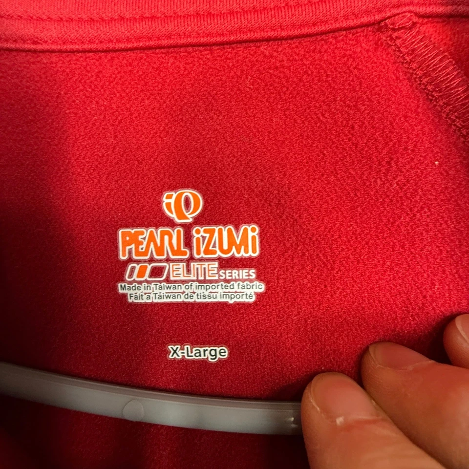 Chaqueta Jersey Ciclismo Pearl Izumi Elite Series Roja Cremallera Completa Para Hombre X-Grande Foto 3 de 4