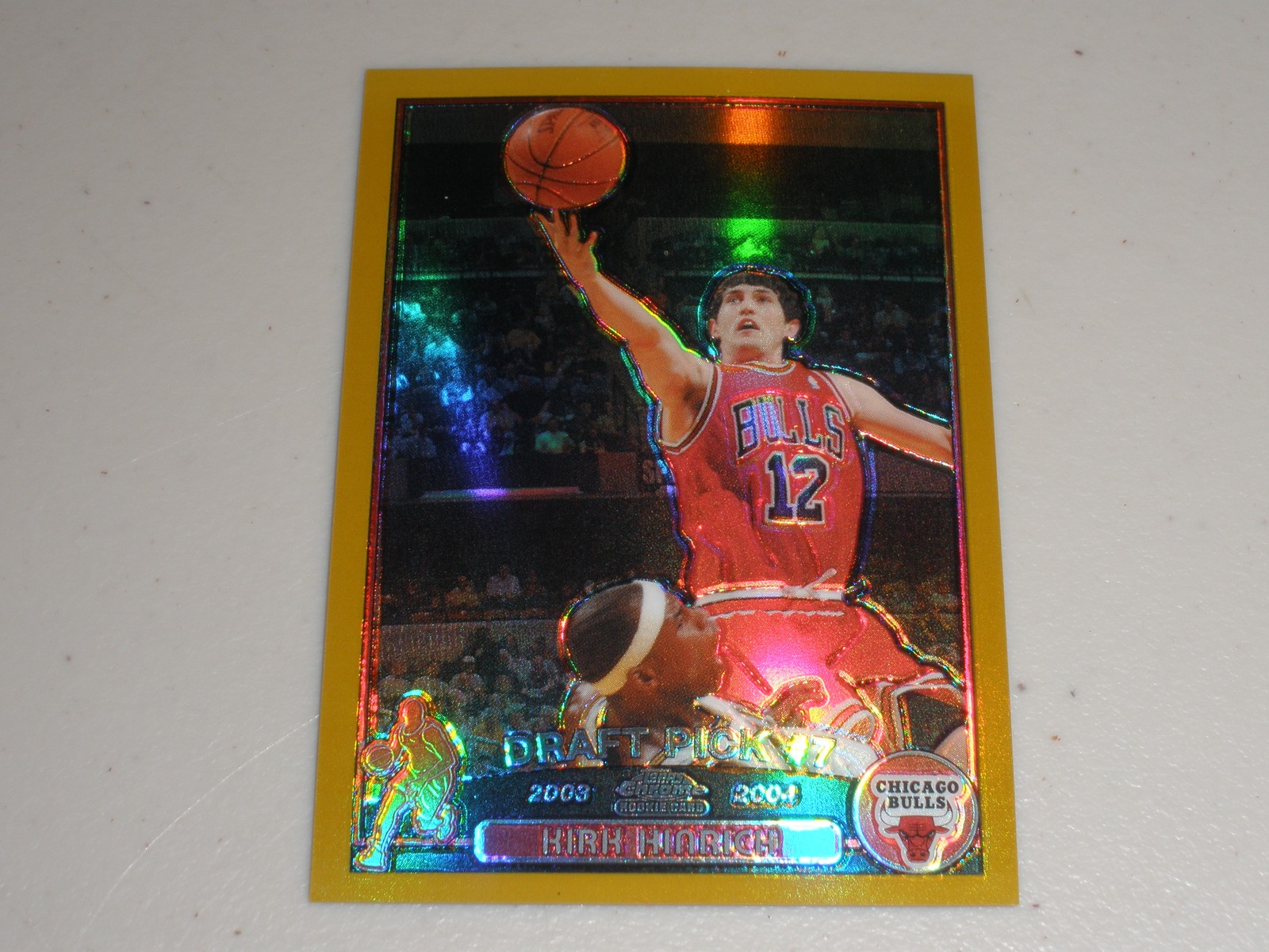 2003-04 Topps Chrome Gold Refractor #117 Kirk Hinrich 01/50 Rookie RC