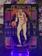 🔥LOOK🔥 2023-24 Panini Recon - The Mighty Victor Wembanyama #15 Purple /75 (RC)