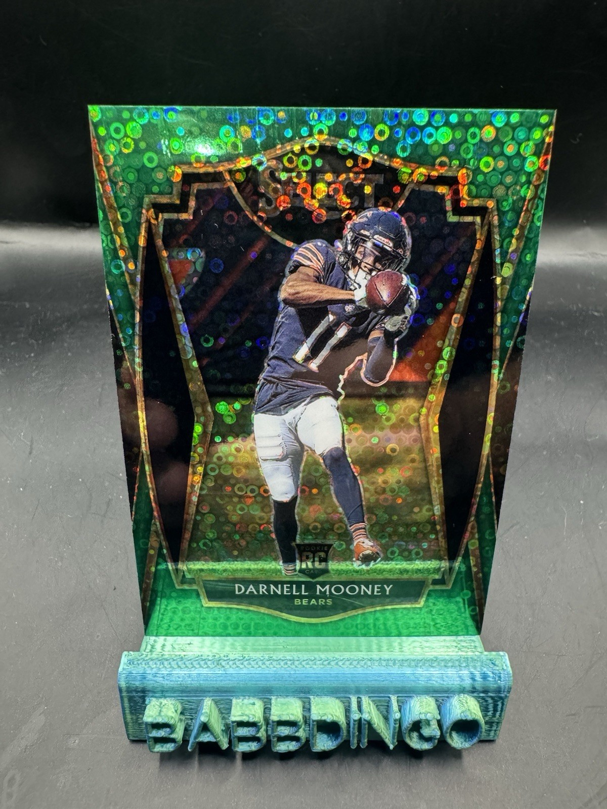 2020 Panini Select- Darnell Mooney No Huddle Green Prizm Premier Level RC 1/5