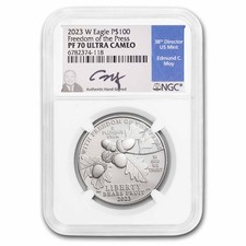 2023-W 1 oz Proof Platinum Eagle PF-70 NGC (Moy) 2368.42 per troy oz