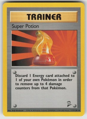 Super Potion Normal Uncommon Base Set 2 117/130 LP