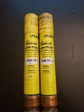 Lot of 2 Bussman LPS-RK-15SP Low-Peak Dual Element Time Delay Fuse 15A 600VAC