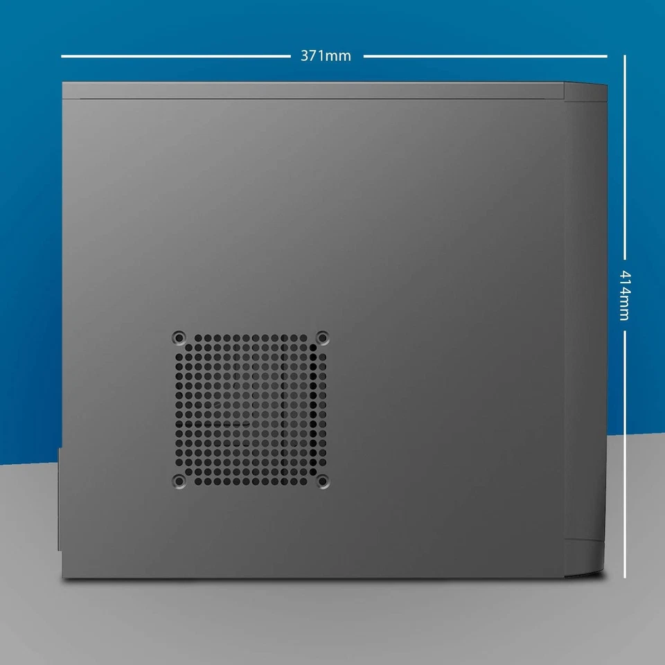 CiT Elite Mesh mATX PC Case 500W Silent PSU Black Micro ATX Tower USB 3.0 SATA - Image 2 of 3