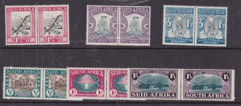 SOUTH  AFRICA  ^^^^^s c#B1..B11x6 hinged  PAIRS      $81.70   @rum776saa