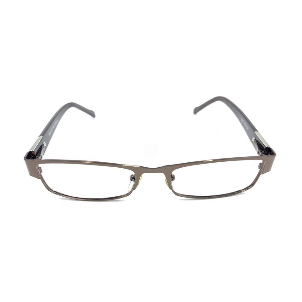 Monturas rectangulares marrón oscuro Police P2030 50-18 138 Italia hombres mujeres Foto 2 de 4