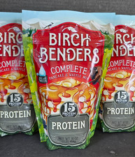 (2) Benders di betulla PROTEINE (15 g/porzione) mix completo di pancake e waffle 16 oz 12/26
