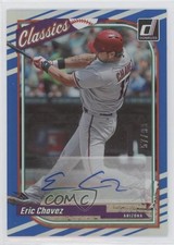 2023 Panini Donruss Classics Auto Blue 57/99 Eric Chavez #CA-EC Auto 4z8