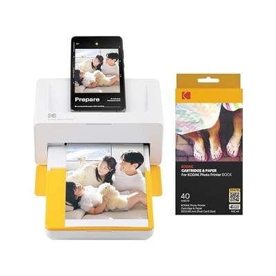 Kodak Dock Plus 4PASS Instant Printer 10x15cm + 50-sheet bundle (printer unit +
