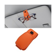 Sunglasses Holders for Car Sun Visor, Leather Magnetic Vehicle Sun Glasses Ticke
