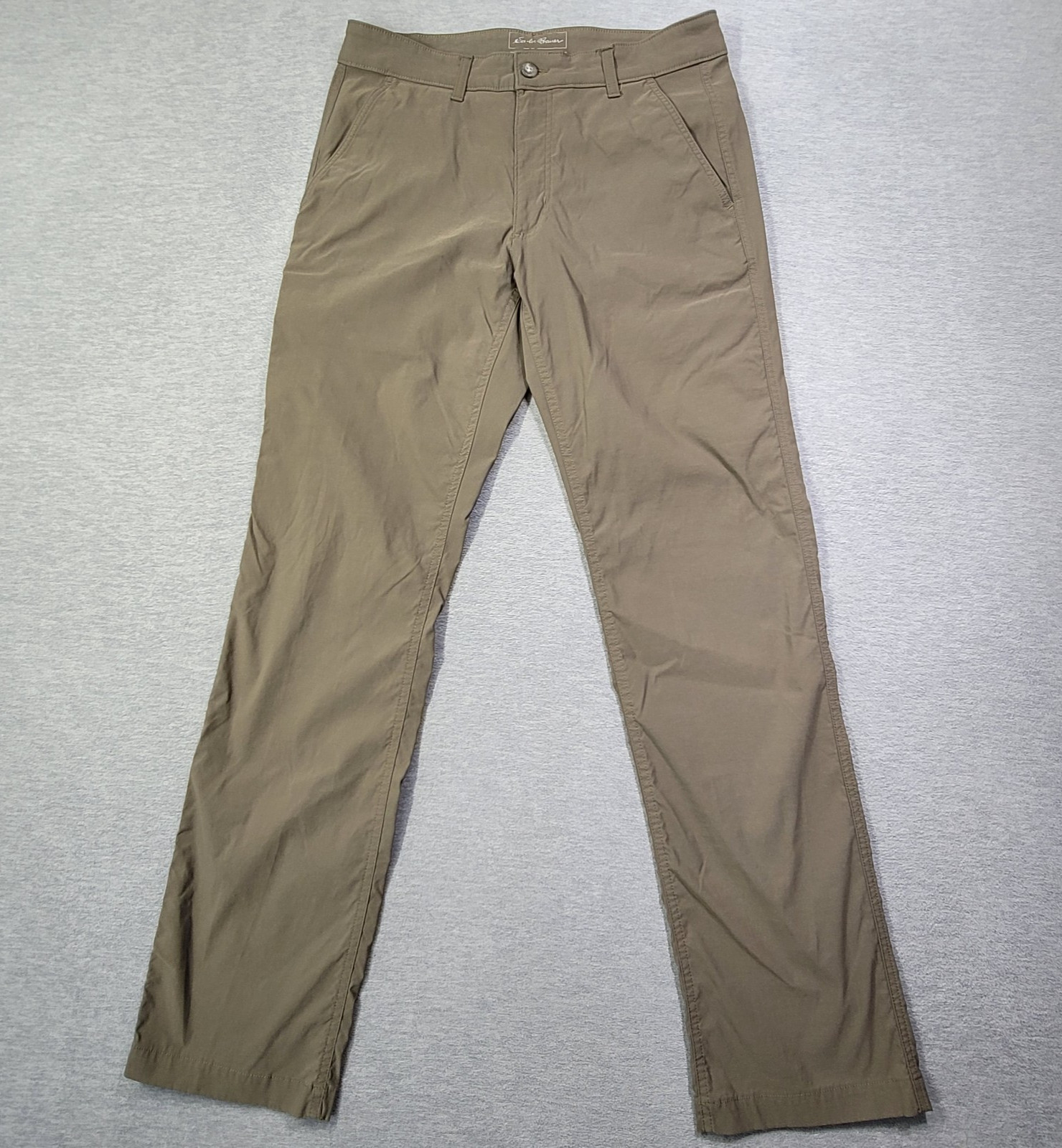 Eddie Bauer Pants Mens 32x34 Green Travex Straight Leg Stretch Hiking
