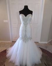 Mori Lee wedding dress 2682 Bridal Diamante Beaded Embroidery on Tulle 