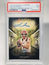 Marketplace image: 2025 Bowman Chrome U Luke Altmyer Campus Star Signatures Auto 1/1  #LA Detroit
