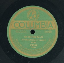 78tk-ethnic-Intern-COLUMBIA E 4359- Int. Peasant  band-( Ice Skating Waltz/Happy