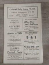 10/4/50 CASTLEFORD v LEEDS RUGBY LEAGUE  MATCH PROGRAMME 