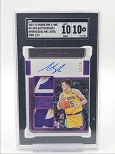 AUSTIN REAVES 2021-22 PANINI ONE AND ONE ROOKIE PINK RC AUTO /15 SGC 10 Q1681