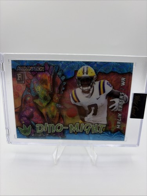 #ad #ad Malik Nabers #d 1 4 Dino Might 2023 Wild Card Alumination RC $9.99