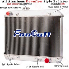 3 Row Aluminum Radiator Fits 1965-1967 1966 Pontiac Lemans Tempest Gto 5.3l V8