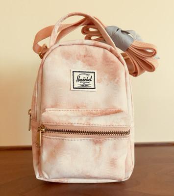 Herschel Supply Nova Crossbody Mini Backpack Bag Dye Cloud Papaya
