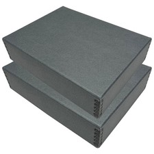 Museum Archival Storage Box, 9.75x12.75x3 in. Drop Front Design. Acid-Free wi...