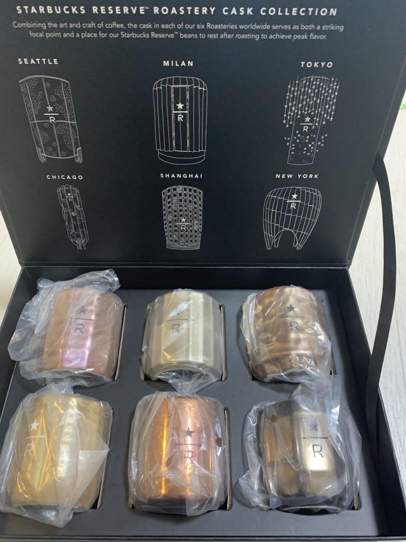 Starbucks チェスモチーフ ペアグラスセット 海外限定 Starbucks Reserve Roastery Cask Collection Ornament Seattle Milan